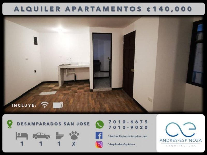 Foto Apartamento en Alquiler en Desamparados, San José - ¢ 140.000 - APA23075 - BienesOnLine