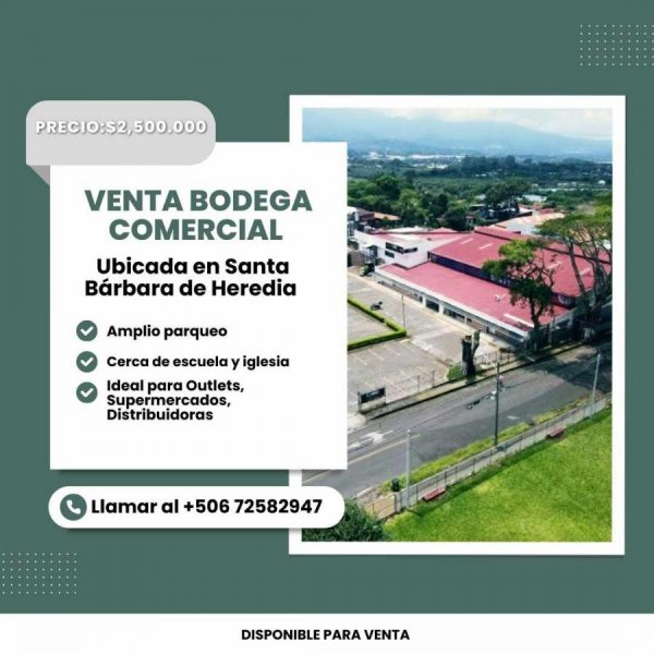 Bodega en Venta en  Santa Bárbara, Heredia