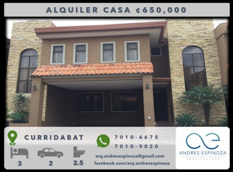 Foto Casa en Alquiler en Curridabat, San José - ¢ 650.000 - CAA24777 - BienesOnLine