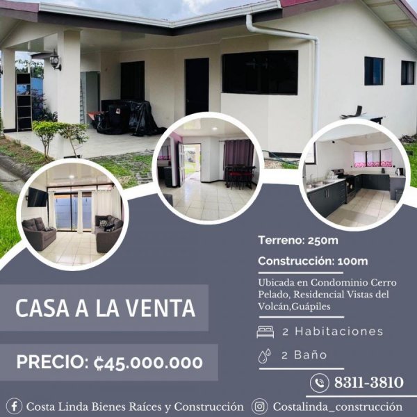 Casa en Venta en Visrtas del Volcán Guápiles, Limón