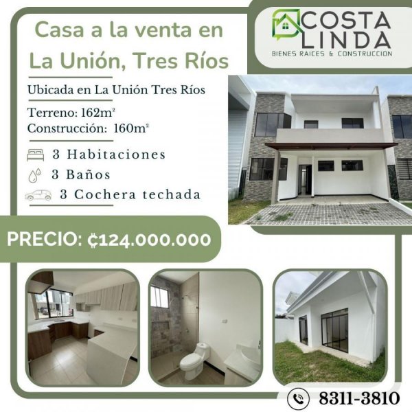 Casa en Venta en Tres Ríos La Unión, Cartago