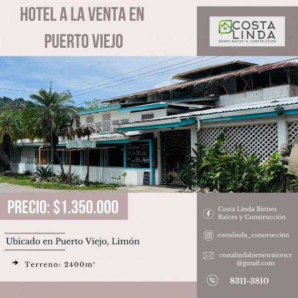 Hotel en Venta en Puerto Viejo Talamanca, Limón