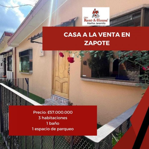 Foto Casa en Venta en Zapote, San José - ¢ 57.000.000 - CAV95833 - BienesOnLine