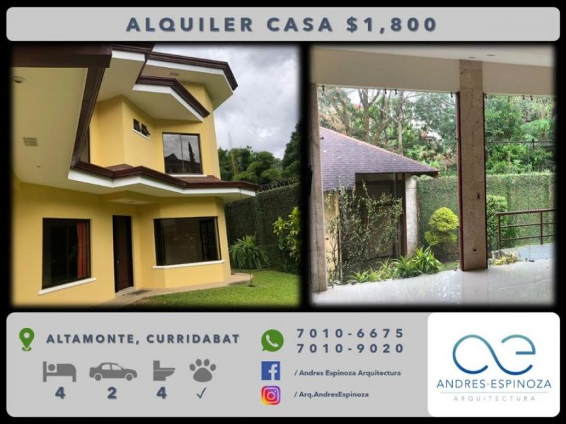 Foto Casa en Alquiler en Curridabat, San José - U$D 1.800 - CAA22923 - BienesOnLine