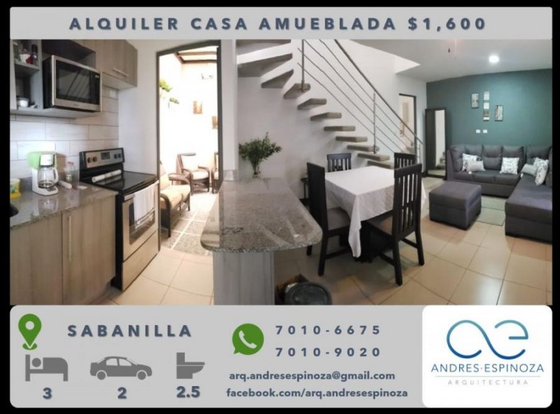 Foto Casa en Alquiler en Sabanilla, San José - U$D 1.100 - CAA21329 - BienesOnLine