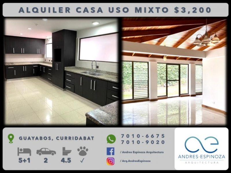 Foto Casa en Alquiler en Curridabat, San José - U$D 3.200 - CAA23448 - BienesOnLine