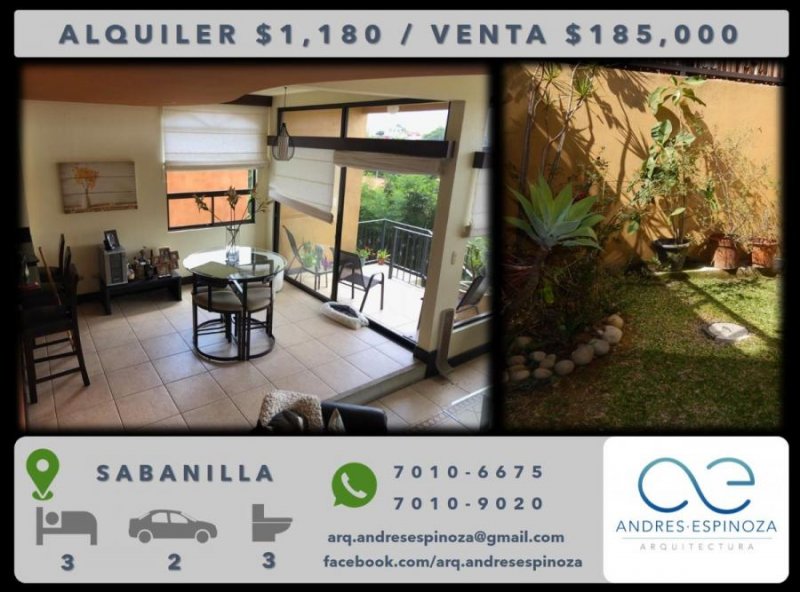 Foto Casa en Alquiler en Sabanilla, San José - U$D 1.180 - CAA21818 - BienesOnLine