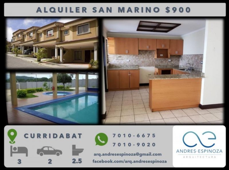 Foto Casa en Alquiler en Curridabat, San José - U$D 900 - CAA21320 - BienesOnLine