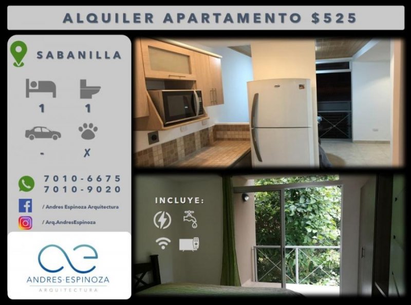 Foto Apartamento en Alquiler en Sabanilla, San José - U$D 525 - APA23119 - BienesOnLine