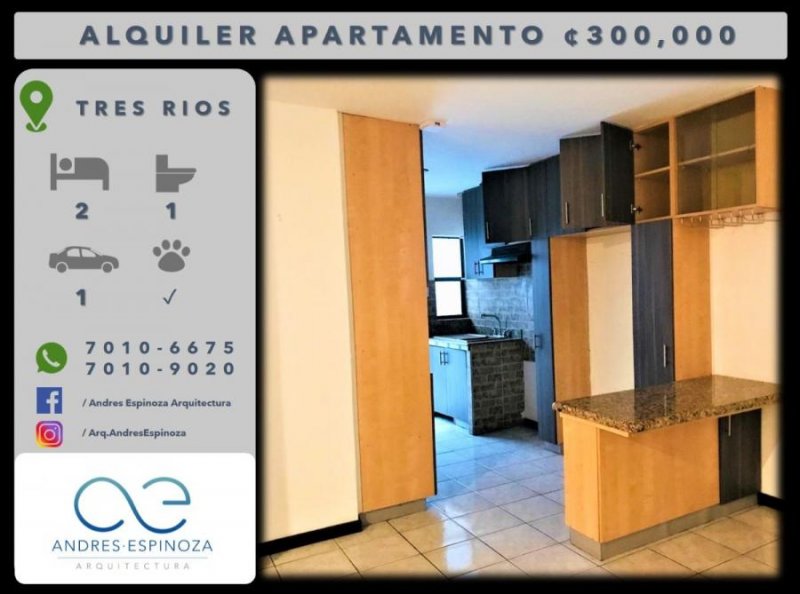 Foto Apartamento en Alquiler en Tres Ríos, Cartago - ¢ 300.000 - APA23993 - BienesOnLine