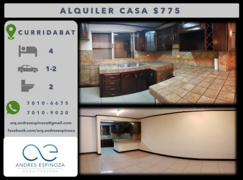 Foto Casa en Alquiler en Curridabat, San José - U$D 775 - CAA25670 - BienesOnLine