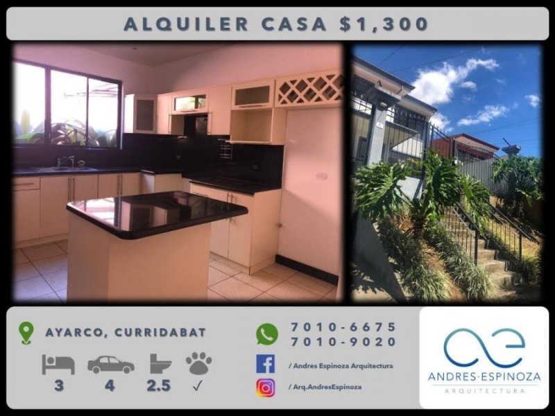 Foto Casa en Alquiler en Curridabat, San José - U$D 1.300 - CAA23431 - BienesOnLine