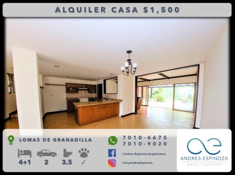 Foto Casa en Alquiler en Curridabat, San José - U$D 1.500 - CAA24775 - BienesOnLine