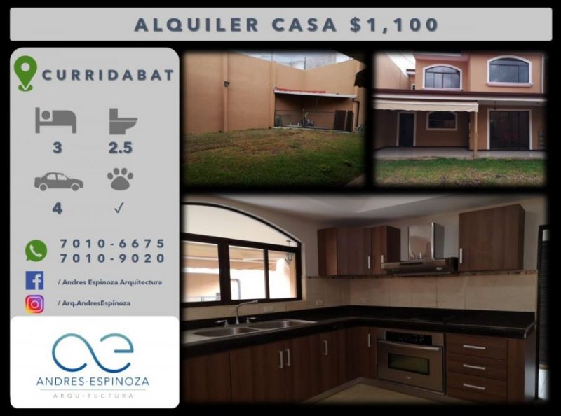 Foto Casa en Alquiler en Curridabat, San José - U$D 1.100 - CAA23437 - BienesOnLine