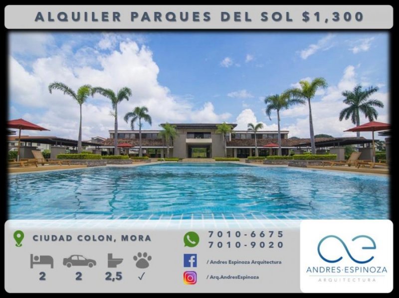 Foto Casa en Alquiler en Mora, San José - U$D 1.300 - CAA25796 - BienesOnLine