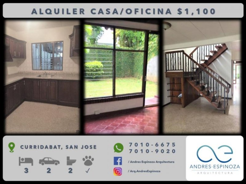 Foto Casa en Alquiler en Curridabat, San José - U$D 1.100 - CAA24570 - BienesOnLine