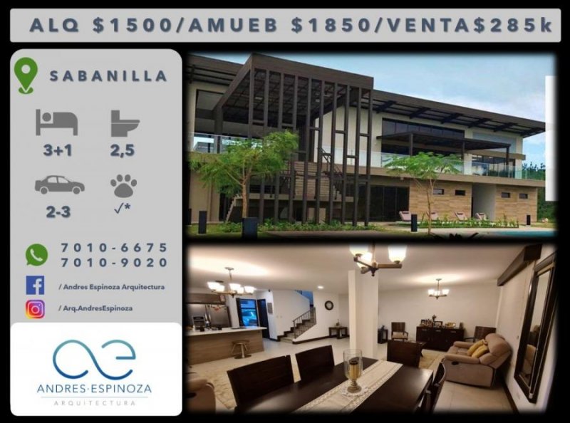 Foto Casa en Alquiler en Sabanilla, San José - U$D 1.500 - CAA26558 - BienesOnLine