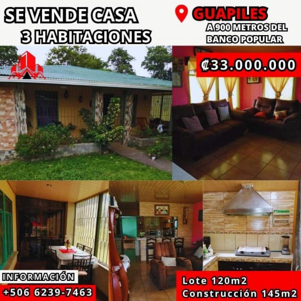 Foto Casa en Venta en Guapiles, Guápiles, Limón - ¢ 33.000.000 - CAV101360 - BienesOnLine