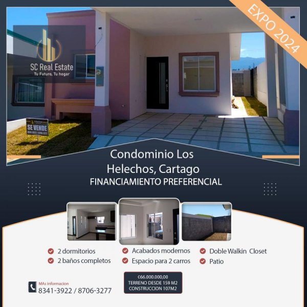 Foto Casa en Venta en Condominio Los Helechos, Cartago, Cartago - ¢ 66.000.000 - CAV95381 - BienesOnLine