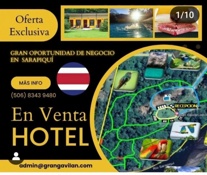 Hotel en Venta en  Puerto Viejo, Heredia