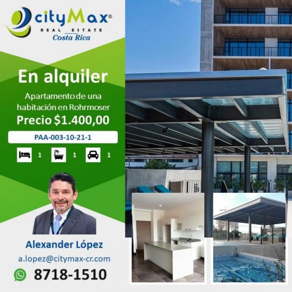 Foto Apartamento en Alquiler en Rohrmoser, Pavas, San José - U$D 1.400 - APA69883 - BienesOnLine