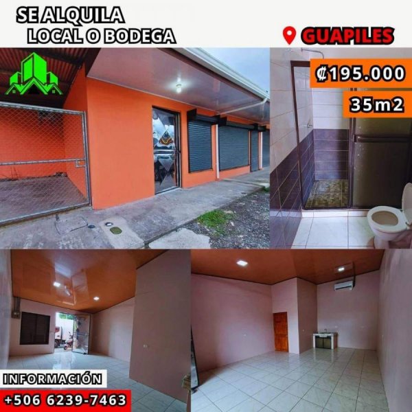 Foto Local en Alquiler en Guapiles, Guápiles, Limón - ¢ 195.000 - LOA101334 - BienesOnLine