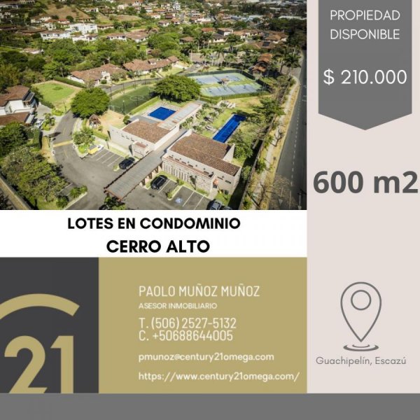 Foto Terreno en Venta en Escazú, San José - U$D 210.000 - TEV78525 - BienesOnLine