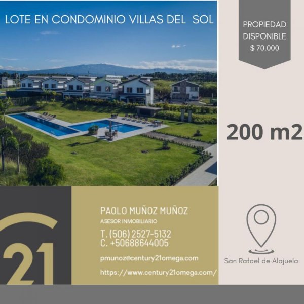 Foto Terreno en Venta en San Rafael, Alajuela - U$D 70.000 - TEV78519 - BienesOnLine