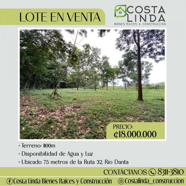 Foto Terreno en Venta en Rio Danta, Guapiles, Limón - ¢ 18.000.000 - TEV64842 - BienesOnLine