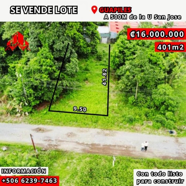 Foto Terreno en Venta en Guapiles, Guápiles, Limón - ¢ 16.000.000 - TEV101345 - BienesOnLine