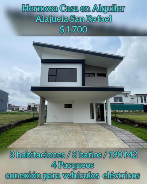 Casa en Alquiler en  San Rafael, Alajuela