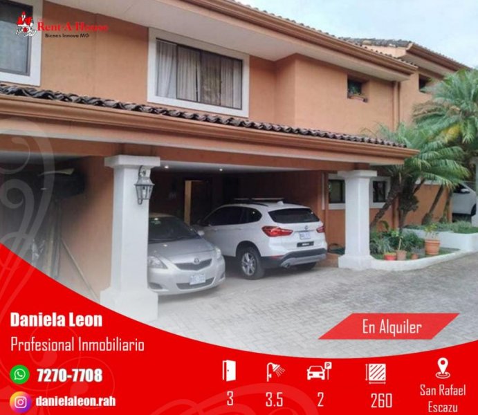 Precio de Oportunidad!- Alquiler de Casa en San Rafael de Escazu  #23-2047 DL