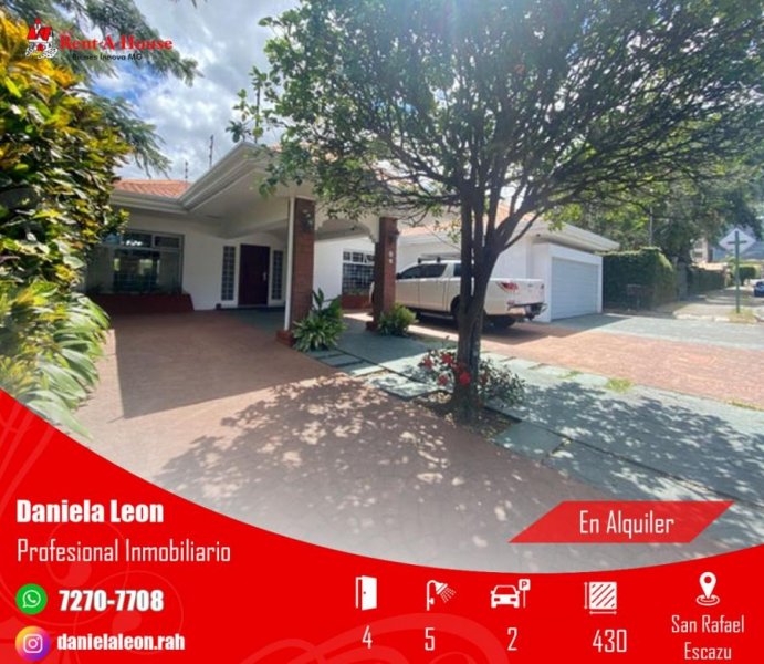 Precio de Oportunidad!- Alquiler de Casa en San Rafael de Escazu  #23-2411 DL