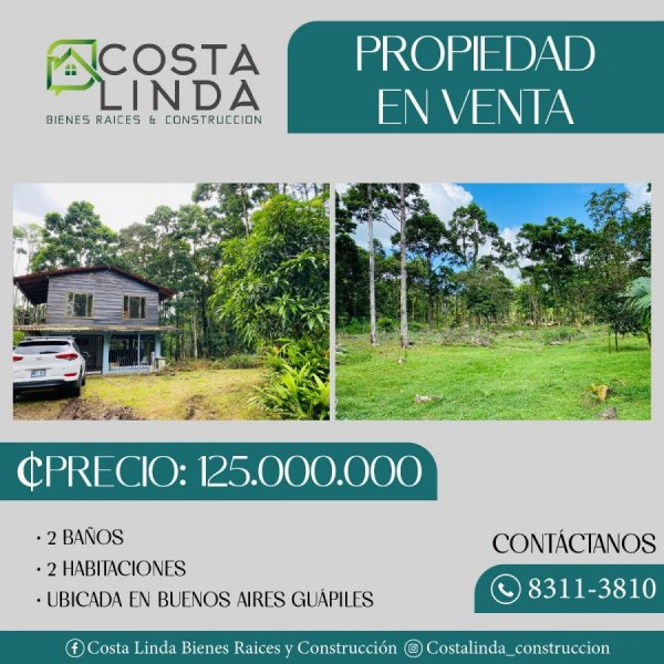 Terreno en Venta en Guápiles Pococí, Limón