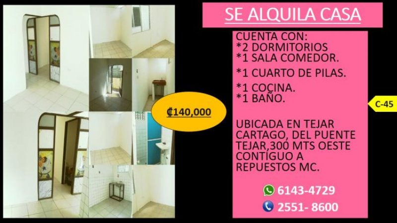 Foto Casa en Venta en Tejar, El Tejar, Cartago - ¢ 140.000 - CAV13085 - BienesOnLine