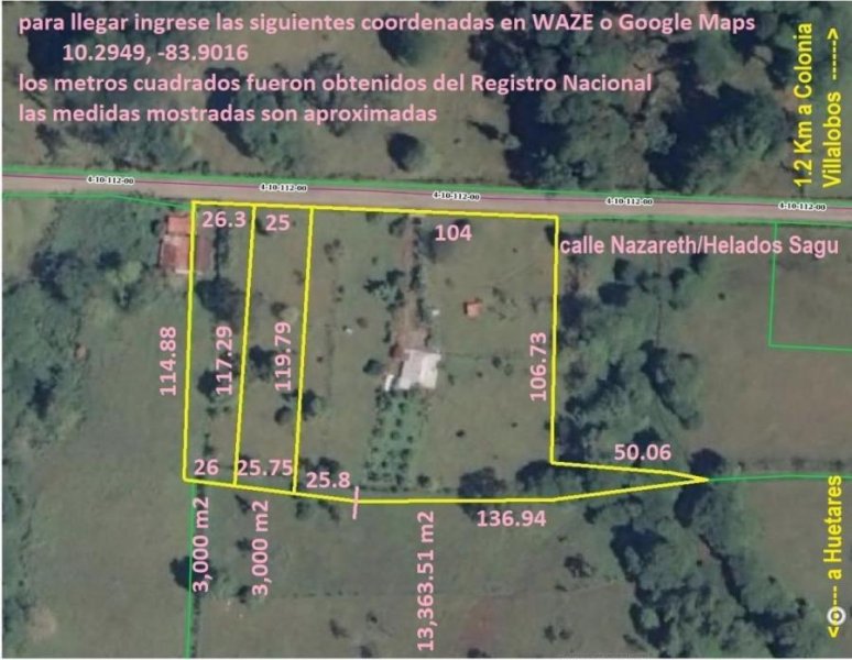 Foto Terreno en Venta en de Colonia Villalobos 1.2 Km Sur 300 m Oeste, Las Horquetas, Heredia - ¢ 29.000.000 - TEV62793 - BienesOnLine