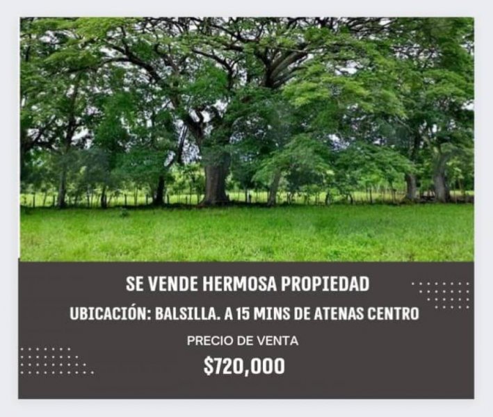 Foto Terreno en Venta en Atenas, Alajuela - U$D 720.000 - TEV65603 - BienesOnLine