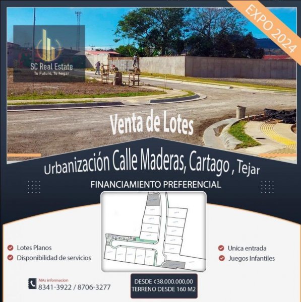 Terreno en Venta en  El Tejar, Cartago