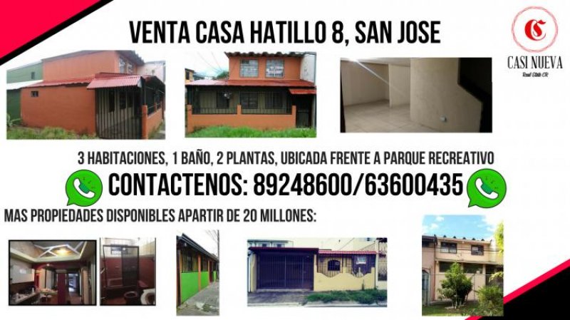 Foto Casa en Venta en Hatillo, San José - ¢ 28.000.000 - CAV13829 - BienesOnLine