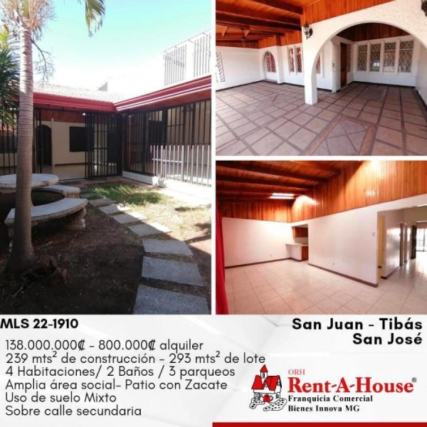 Foto Casa en Venta en Tibás, San José - ¢ 138.000.000 - CAV58111 - BienesOnLine