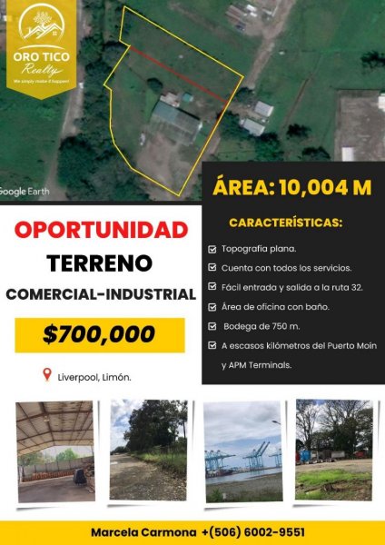 Terreno en Venta en  Rio Blanco, Limón