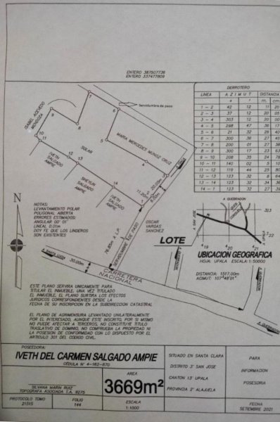 Terreno en Venta en santa Clara Upala , Quebradon, Alajuela