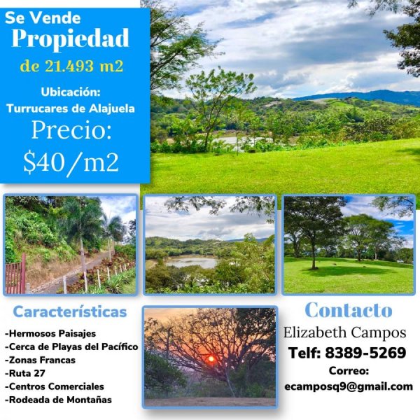 Foto Terreno en Venta en Turrúcares, Alajuela - U$D 857.560 - TEV46130 - BienesOnLine