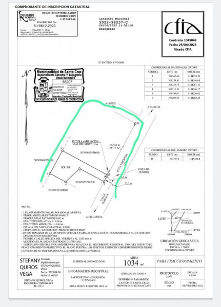 Terreno en Venta en Las Josefinas Tempate, Guanacaste